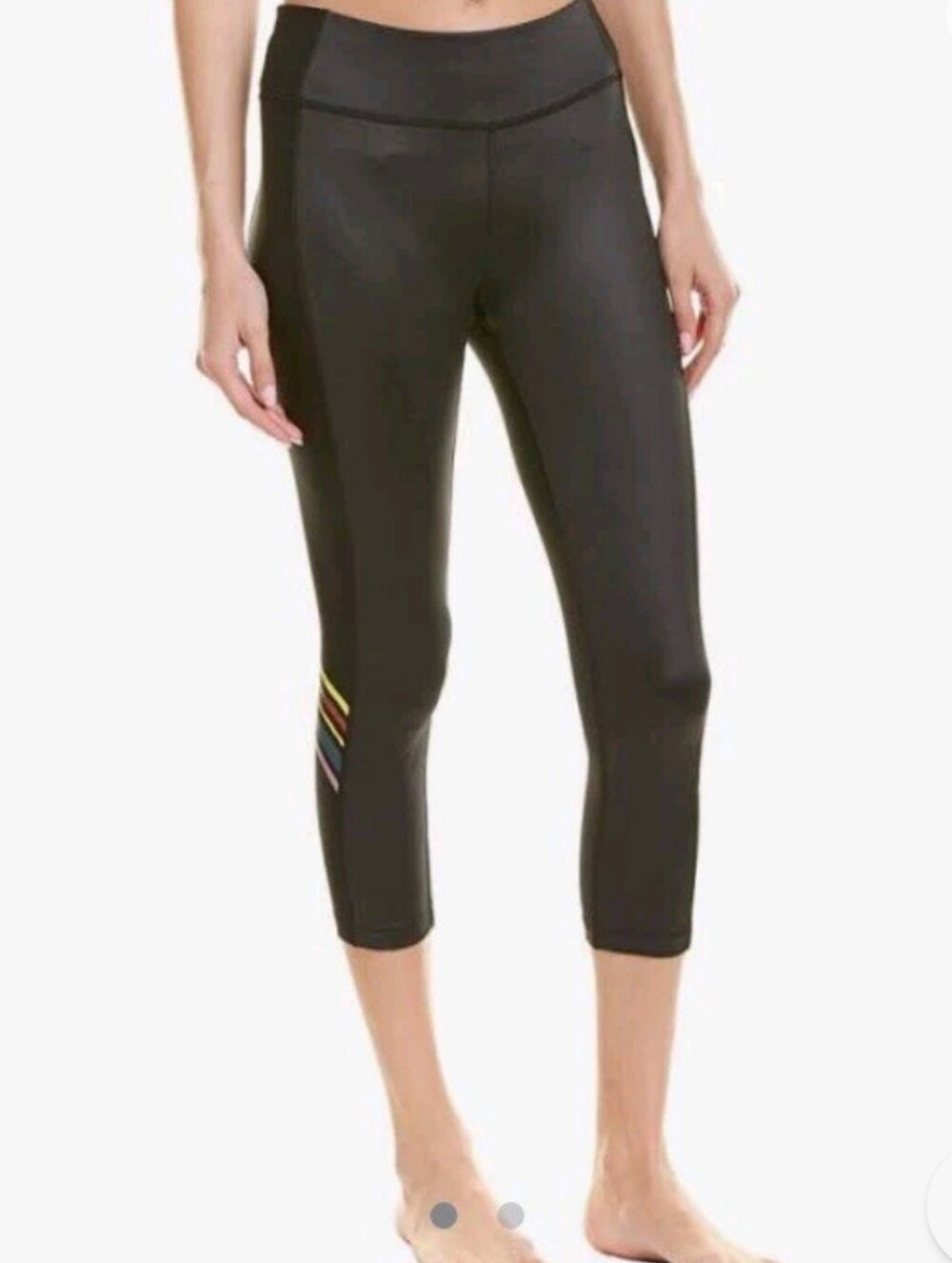 Splendid Women's Core Studio Fitness Yoga Capri Black Leggings Sz S